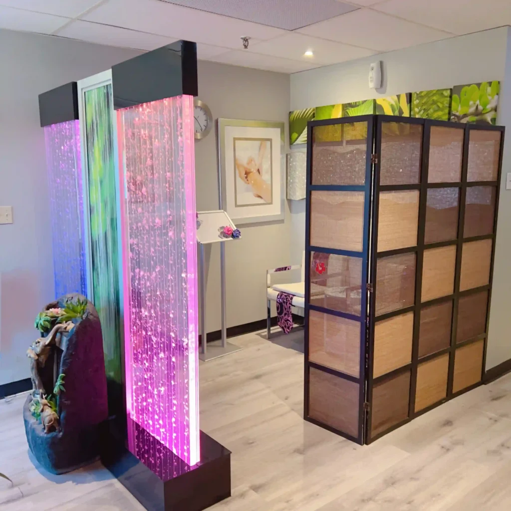 Waiting area at Lotus Wellness in Richmond Hill